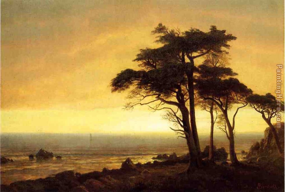 California Coast painting - Albert Bierstadt California Coast art painting